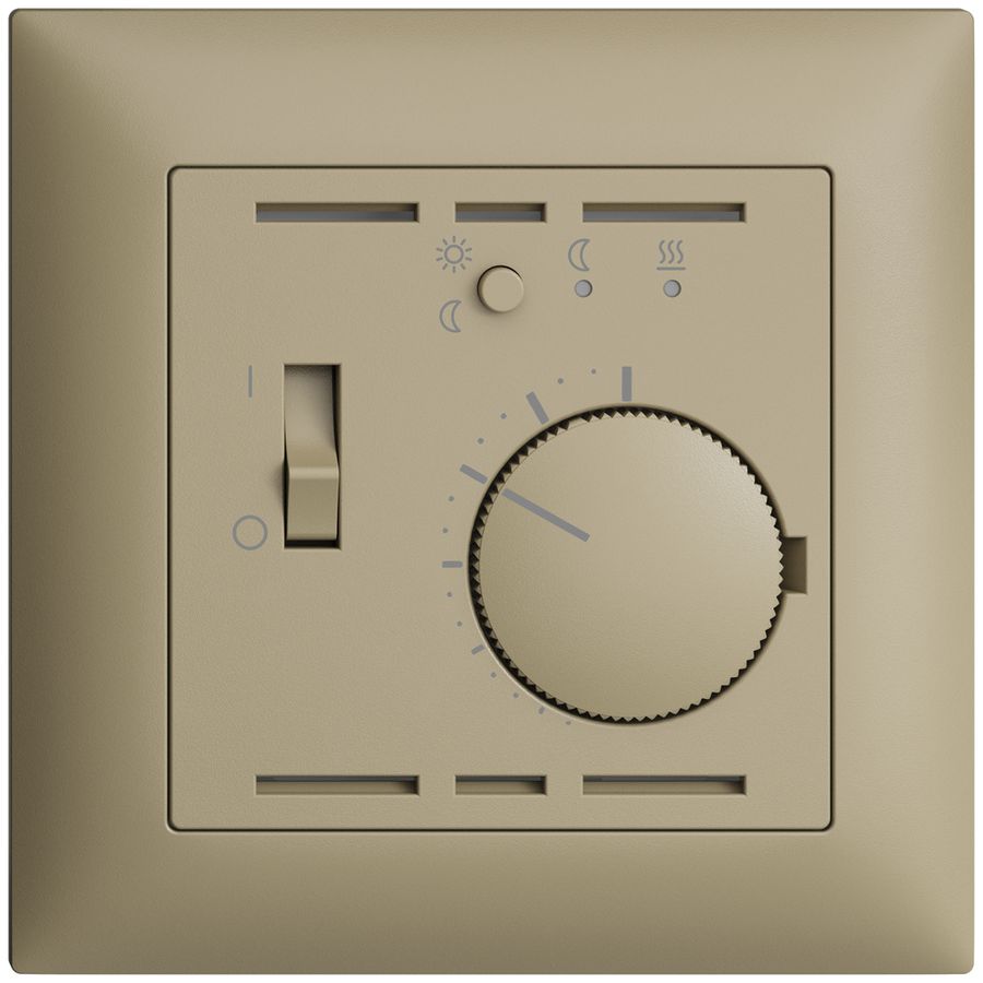 UP-Raumthermostat EDIZIOdue sand mit Fühler und Timer