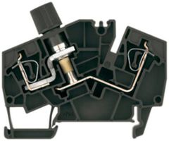 Morsetto fusible Weidmüller ZSI 6-2 2X2.5/G20 connessione a molla 6mm² TS35 nero