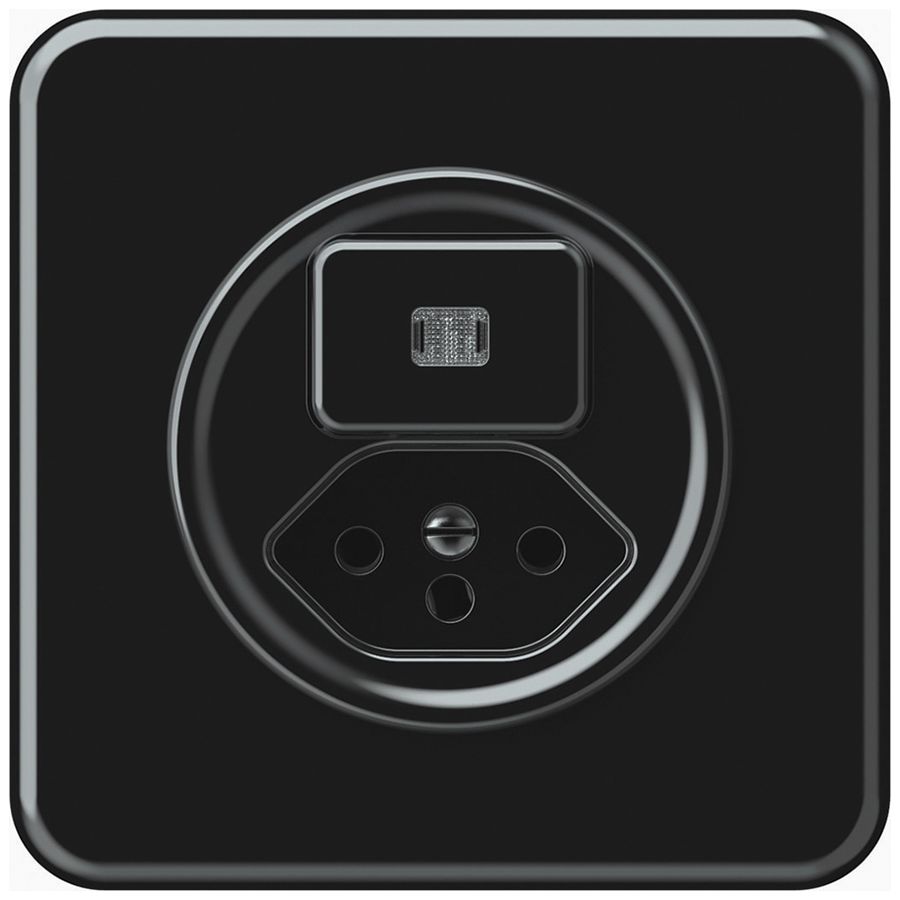 UP-Kombination origin Sch 6 + 1×Typ 13 92×92mm beleuchtet schwarz