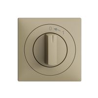 Frontset EDIZIOdue 0<-1 sand 60×60mm für Schwenktaster