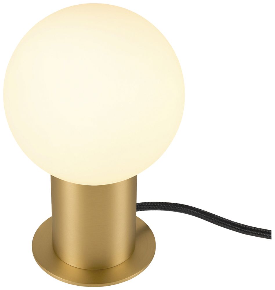 Tischleuchte SLV VARYT E14 1×6W Schalter Ø90×90mm Messing