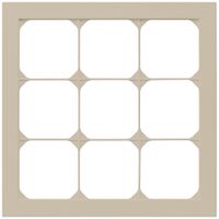 UP-Abdeckrahmen kallysto.pro 3×3 beige 214×214mm