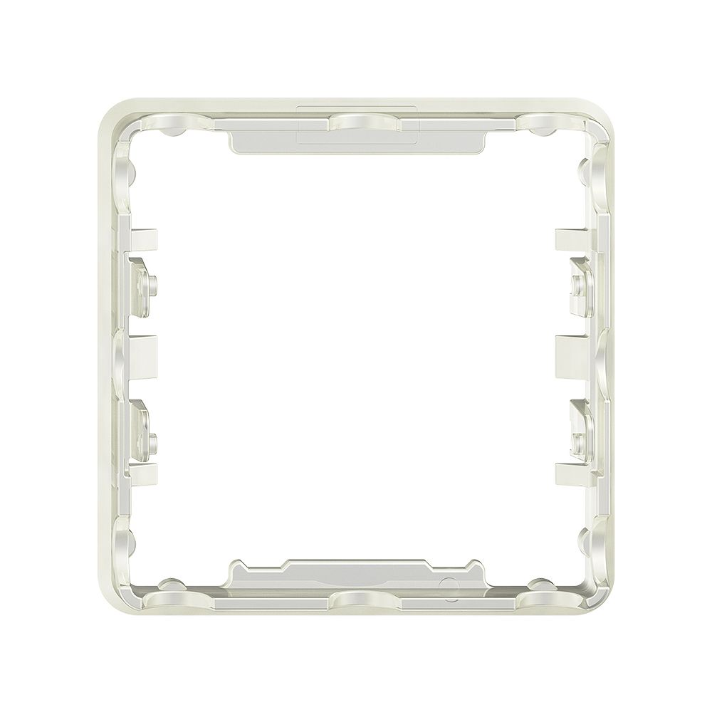 Kunsttoff-Grundrahmen FH für AP-Befestigungsbügel, 74×74mm