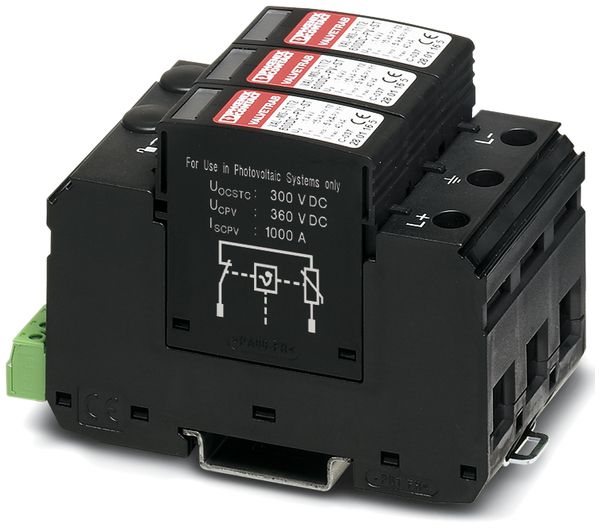 Parasurtension combiné PV PX 600VDC type 1+2 avec cont.d.sign