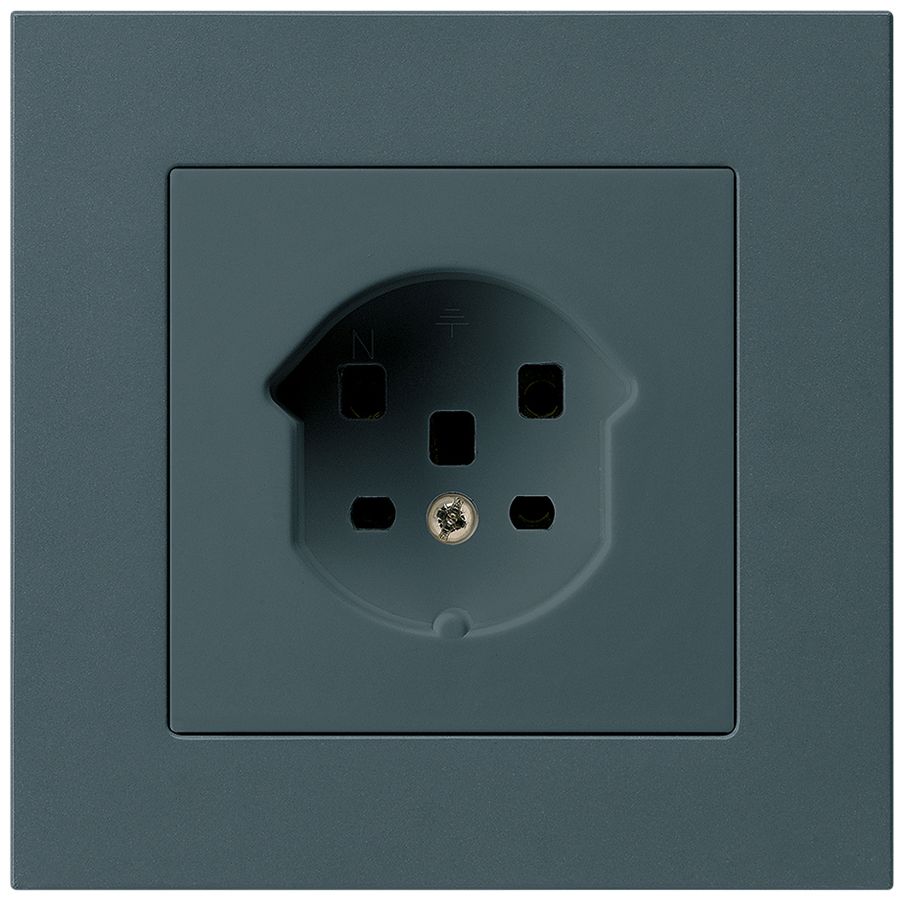 UP-Steckdose kallysto.pro T25 anthrazit Schraubklemme