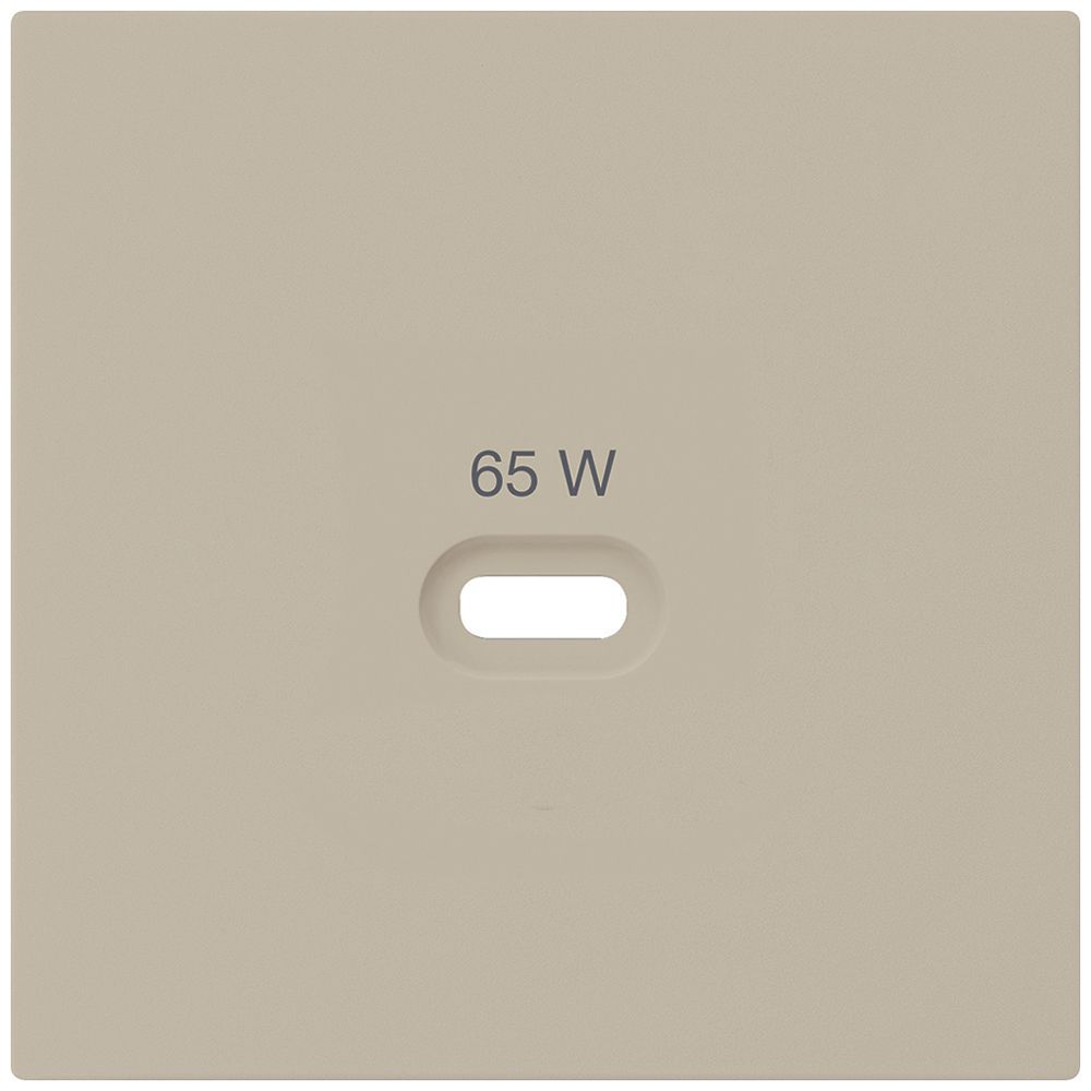 Frontplatte Hager kallysto, zu USB-Ladesteckdose Typ C, beige