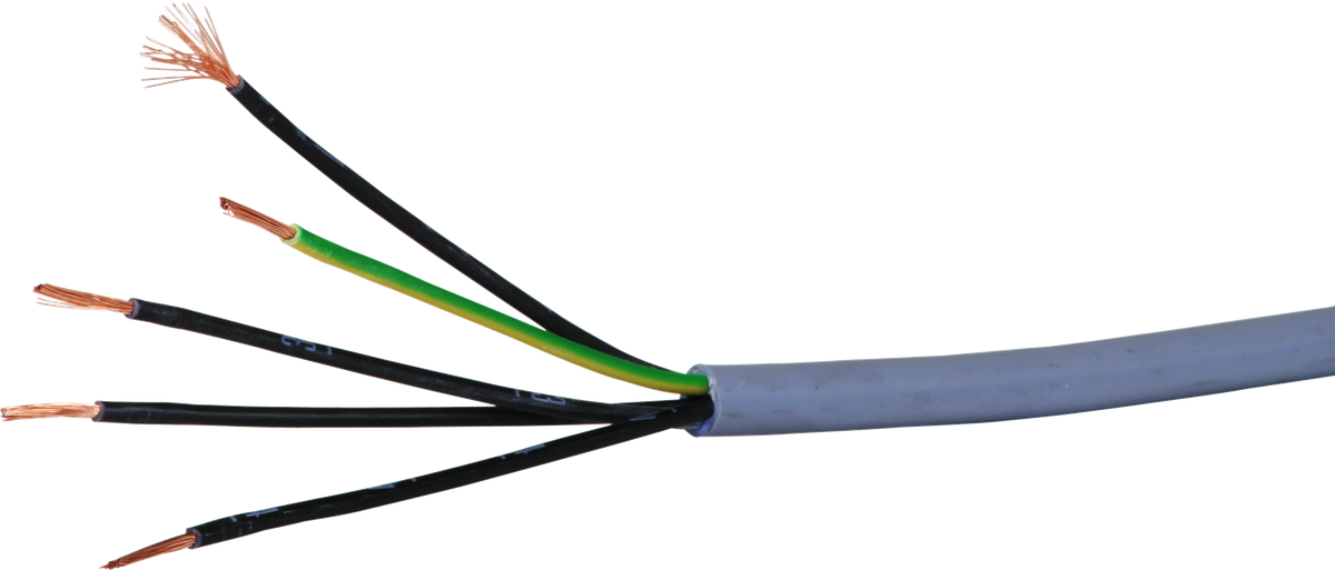Câble de commande LiYY 5×1mm² numéroté gris
