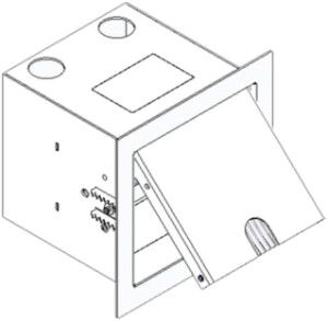 Scatola di muro bianco 120×120mm Woertz