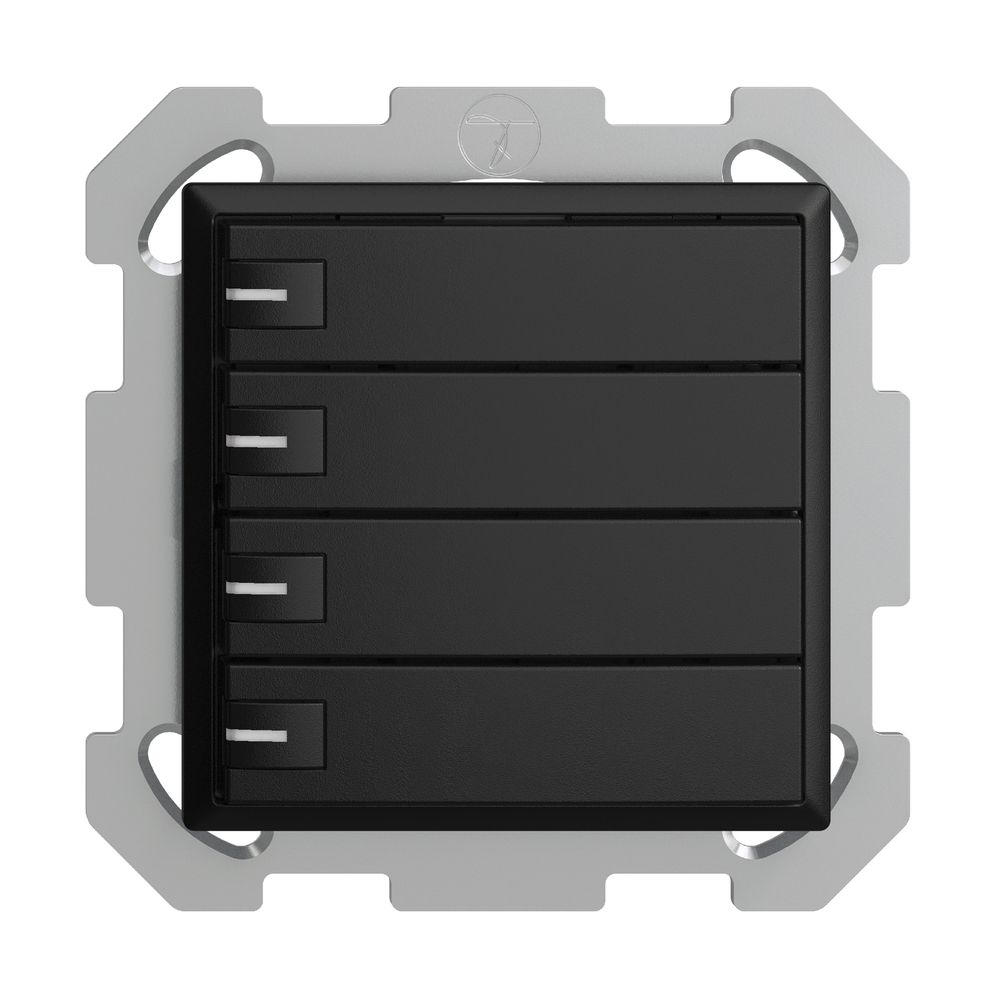 Poussoir KNX RGB ENC EDUE, 250mW, a.LED RGB, 4×poussoir, comm.1×touche, no