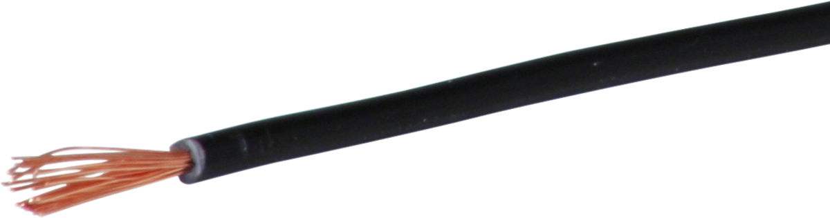 T-Litze 1mm² schwarz Eca, Spule à 200m
