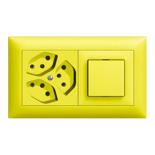 Combinaison ENC EDIZIOdue 3×T13 +3/1P lemon, horizontale