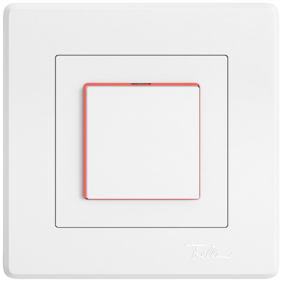 UP-Leuchtdruckschalter EDIZIO.liv SNAPFIX® 3/2L Seitenlinse LS rot ws