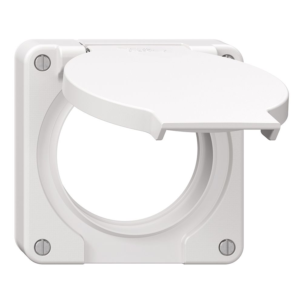 Deckel mit Klappdeckel NEVO Ø60mm für FI-Steckdose ws (Dicht.ws)