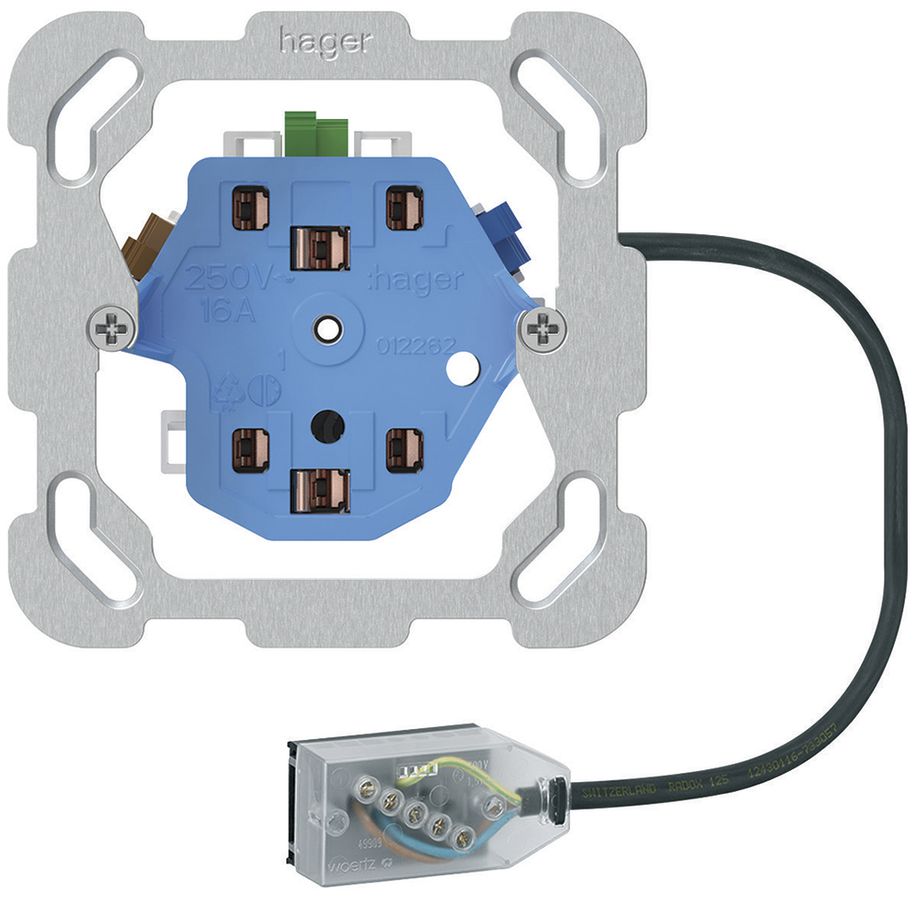 Prise INC 2×type 13/23 Hager, L3, Technofil