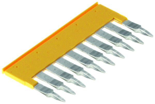 Connexion transversale Weidmüller ZQV 4/10 branché 10L 6.1mm isolé 32A jaune