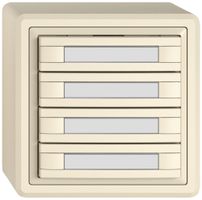 AP-KNX-Taster RGB EDIZIO.liv SNAPFIX® Temperaturfüh.o.LED Pap.4×T 2-Tbed.cr