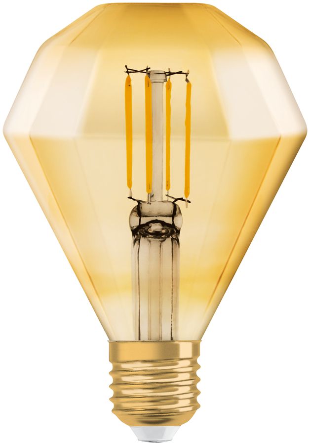 Lampada LED Vintage 1906 CLASSIC DIAMOND FIL GOLD 40 420lm E27 4.5W 230V 825