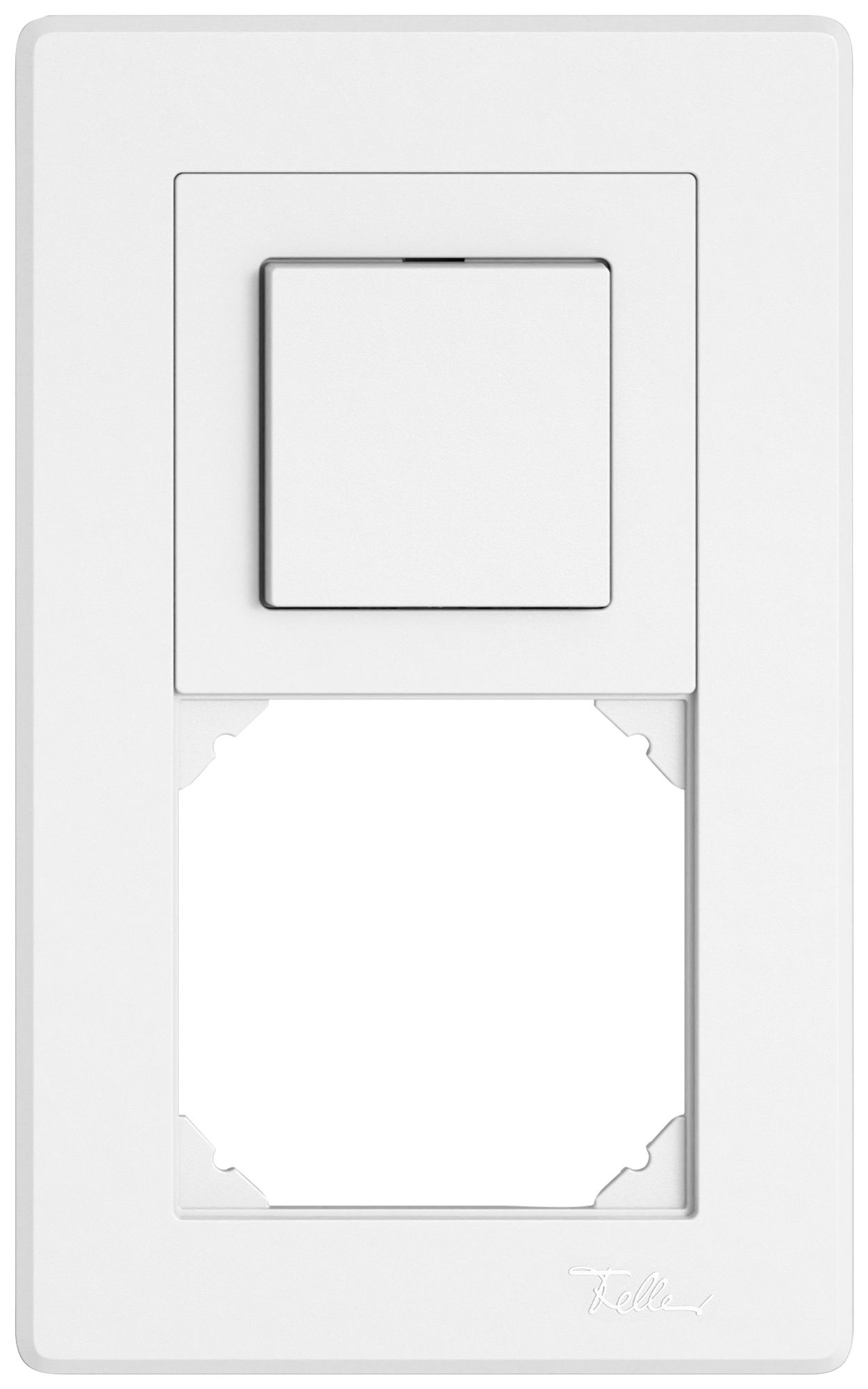 Combinazione INC EDIZIO.liv SNAPFIX® 2×1 156×96mm invertitore 1L+vuoto bianco