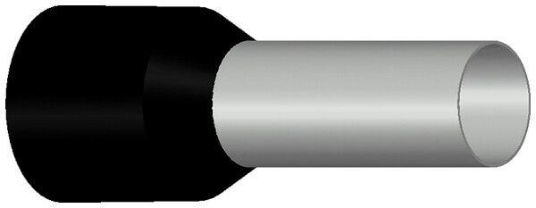 Aderendhülse Typ B isoliert 25mm²/18mm schwarz
