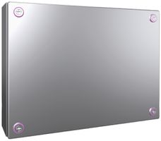 Petit boîtier Rittal KX Jonction, IP66, 400×300×120mm, acier fin V2A