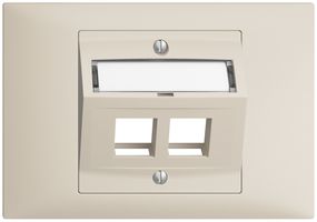 EB-Montageset EDIZIOdue BKE, mit Schrägauslasshaube 2×Keystone crema