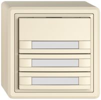 AP-KNX-Taster RGB EDIZIO.liv SNAPFIX® Temperaturfüh.o.LED Pap.3×T 2-Tbed.cr