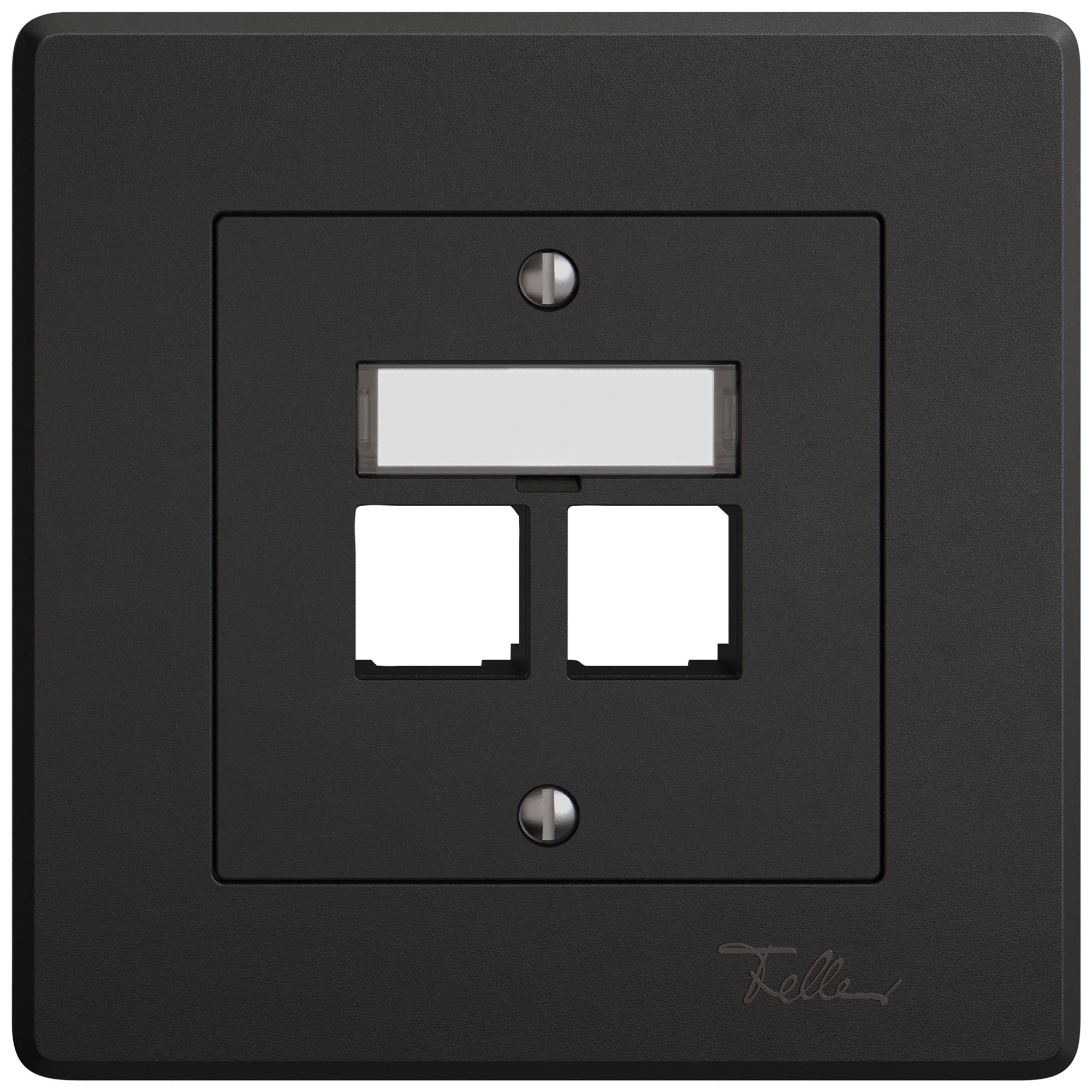 UP-Montageset EDIZIO.liv EASYNET S-One SNAPFIX® gerade 2×RJ45 sz