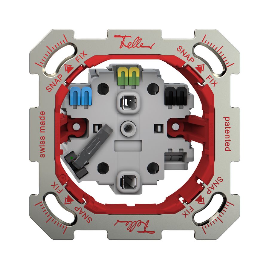 UP-Steckdose Feller SNAPFIX® 2×T13 mit LED