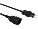 Cavo di prolunga MOVE PVC 10A 230V 3×1mm² spina T12 presa T13 5m nero