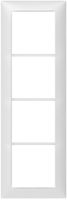 Abdeckrahmen SIDUS 4×1 weiss