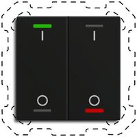 Poussoir KNX RGBW INC MDT TAL-6002B16.02S 2t/4a noir mat "I/O"