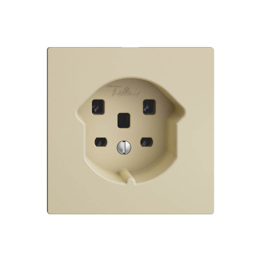 Prise ENC EDIZIOdue T25 16A vanille, bornes à vis