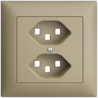 UP-Frontset EDIZIOdue sand 88×88mm 2×T23