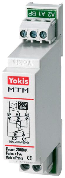 Minuterie pour cage d'escalier AMD Yokis 2000W 2min-4h 230V