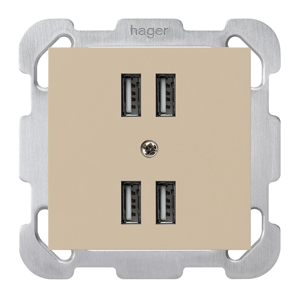 Presa INC 4×USB kallysto B 2400mA beige