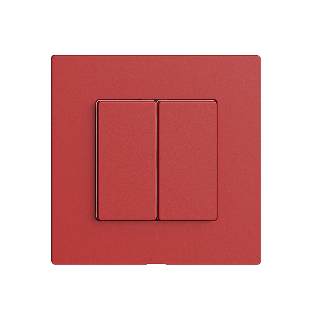 Abdeckset zu Druckschalter 2K/2T Edue Wiser berry