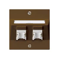 UP-Montage-Set kallysto A Kat.5e 2RJ45/u braun