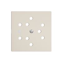 Frontset EDIZIOdue crema, 60×60mm 3×T12 mit Linse