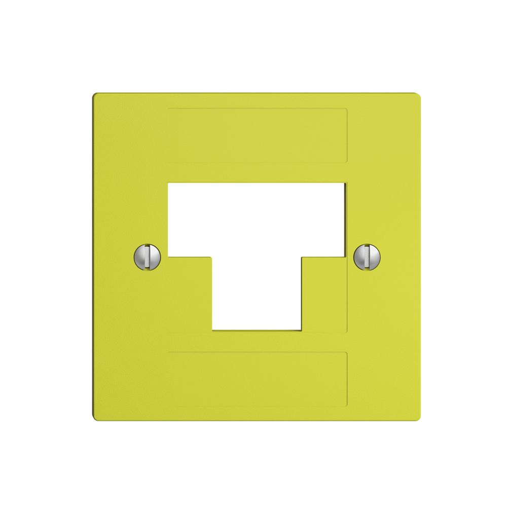 Frontplatte 2×RJ45 ITplus EDIZIOdue lemon