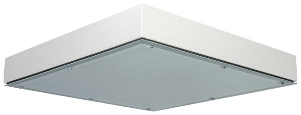 Plafonnier LED DOTLUX QUADGUARD 157W 21320lm 4000K IP65 DALI 650×650 blanc