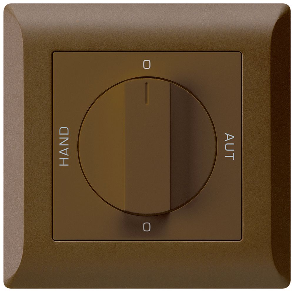 UP-Drehschalter 0-Hand-0-Aut. kallysto.line 2/1L braun mit Drehgriff