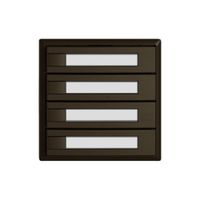 Universaltaster EDIZIO.liv UNI SNAPFIX® o.LED 4× 1-Tbed.Pap.br