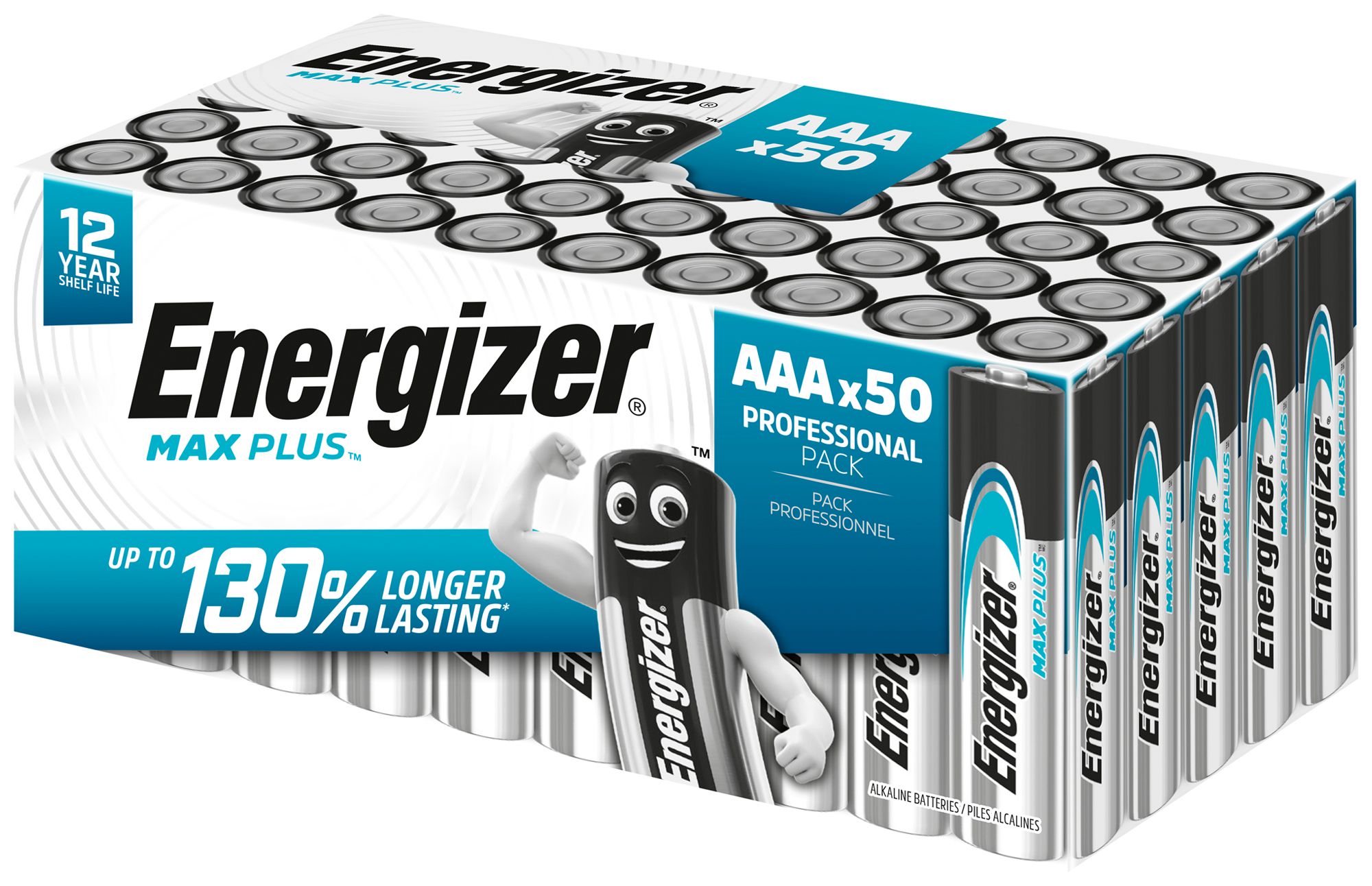 Batterie Alkali Energizer Max Plus AAA LR03 1.5V Box à 50 Stück