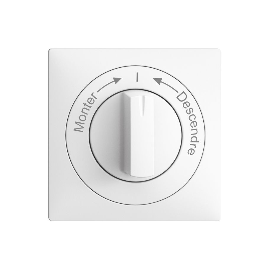 Frontset Monter->I<-Descendre EDIZIOdue 60×60mm weiss