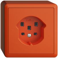 Prise AP EDIZIOdue T25 16A orange, avec bornes enf.