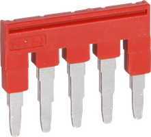 Steckbrücke 6mm 5L rot CLIPLINE