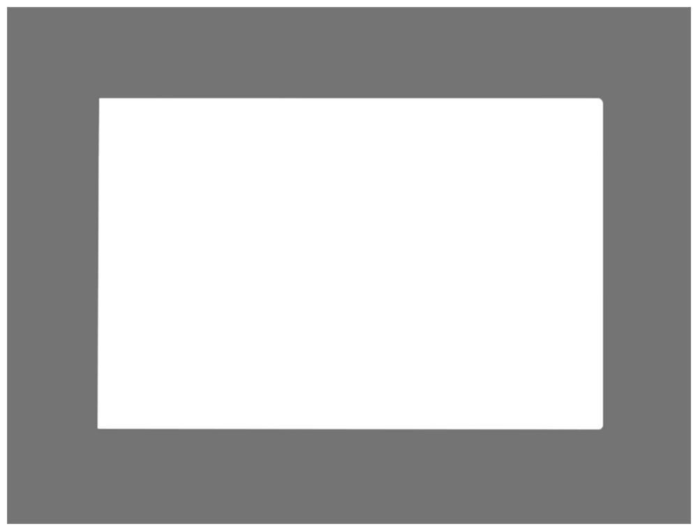 Cadre de recouvrement MDT VCB-07SI.04 pour VC-0701.04 acier affiné brossé