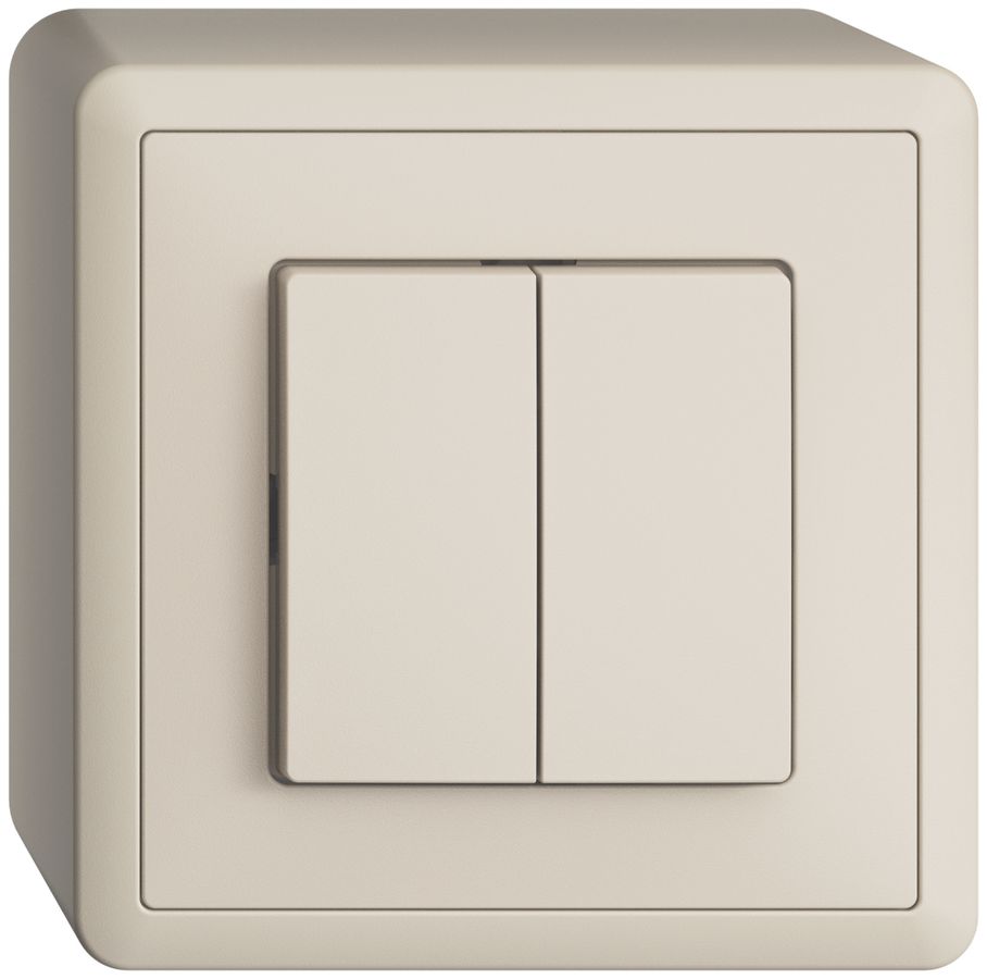 Interruttore AP EDIZIOdue 1/3+3/1P crema