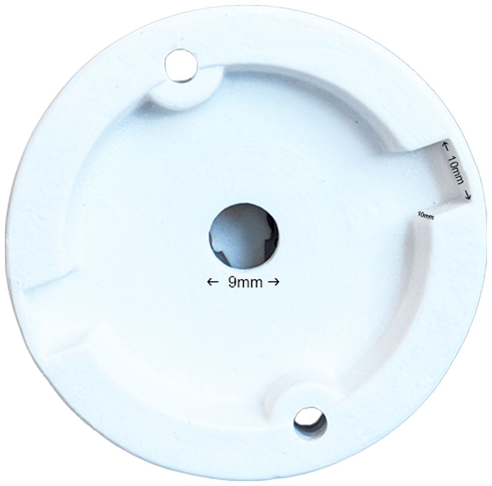 Douille Elektrogros douille de plafond E27 250V 4A Ø75×65mm porcelaine blanc