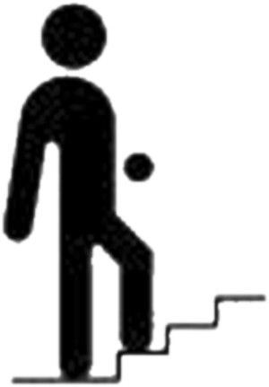 Piktogramm für LED Treppe aufwärts